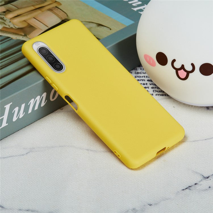 Liquid Silicone Phone Case for Sony Xperia 10 II - Yellow
