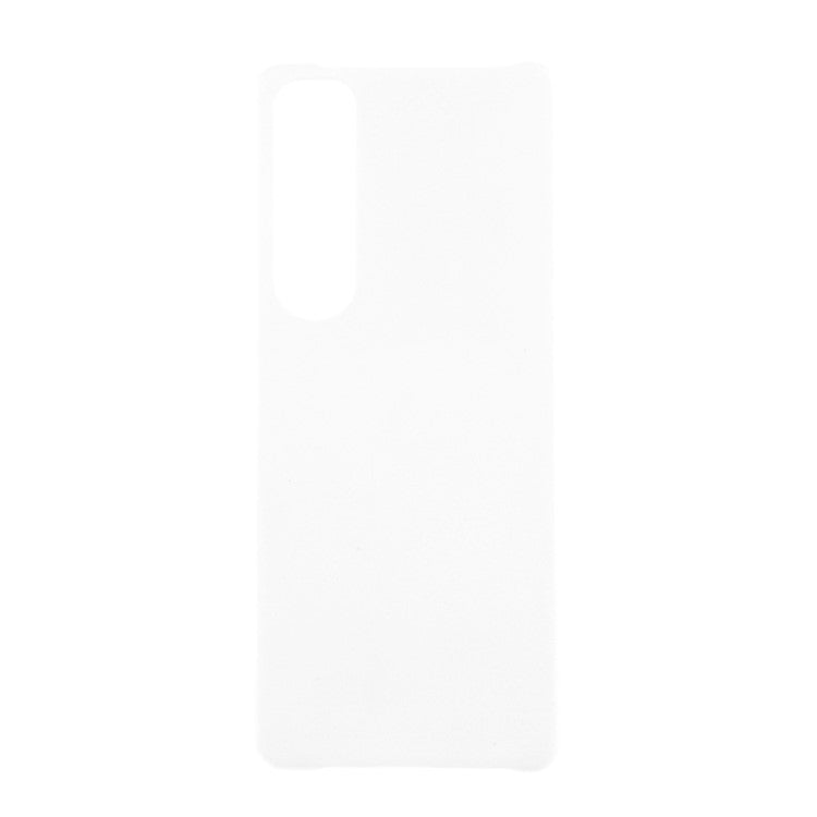 Rubberized Hard PC Cell Phone Case for Sony Xperia 1 III 5G - White