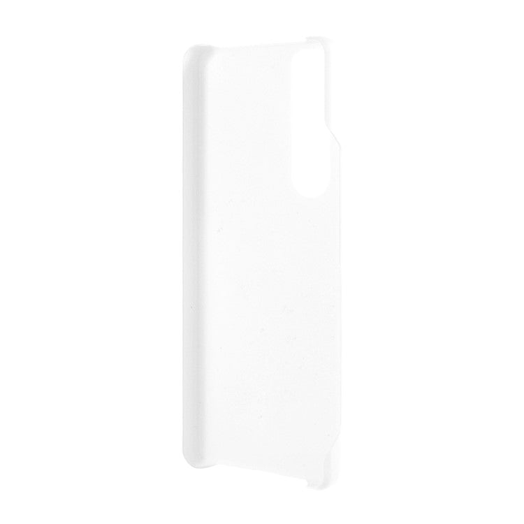 Rubberized Hard PC Cell Phone Case for Sony Xperia 1 III 5G - White