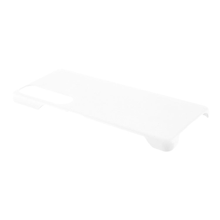 Rubberized Hard PC Cell Phone Case for Sony Xperia 1 III 5G - White