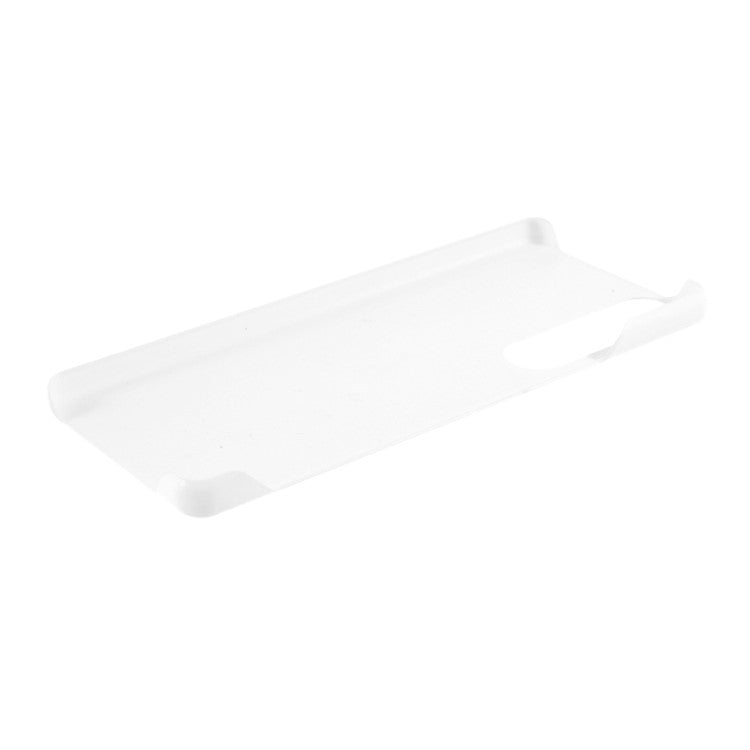 Rubberized Hard PC Cell Phone Case for Sony Xperia 1 III 5G - White