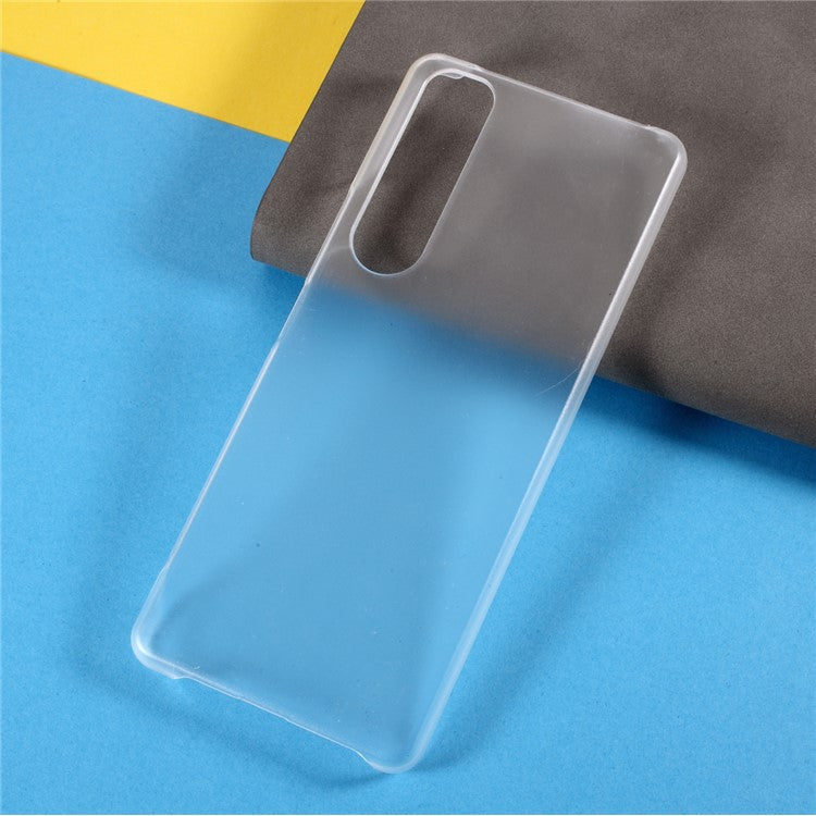 Rubberized Hard PC Cell Phone Case for Sony Xperia 1 III 5G - Transparent