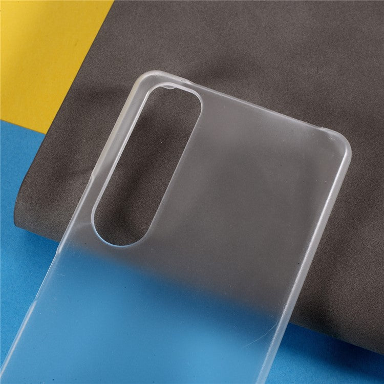 Rubberized Hard PC Cell Phone Case for Sony Xperia 1 III 5G - Transparent