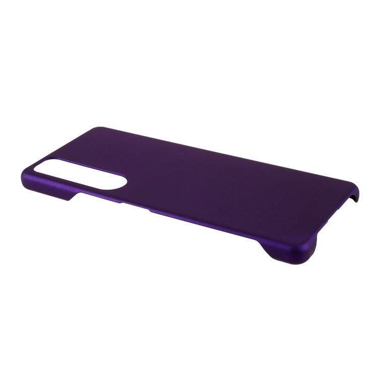Rubberized Hard PC Cell Phone Case for Sony Xperia 1 III 5G - Purple