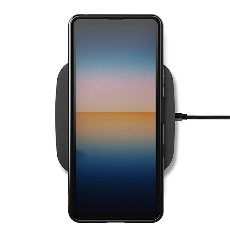 Thunder Series Twill Texture TPU Phone Case for Sony Xperia 10 III 5G / Xperia 10 III Lite - Blue