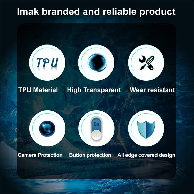 IMAK UX-5 Series Well-Protected Transparent Flexible TPU Case for Sony Xperia 10 III 5G