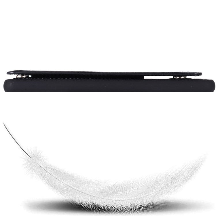 PU Leather Card Holder Design Phone Case with Kickstand for Sony Xperia 1 III 5G - Black