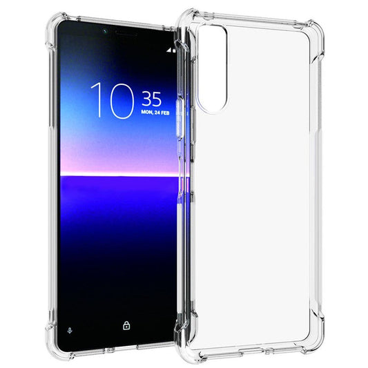 Soft TPU Slim Clear Non-Slip Protective Phone Case Cover for Sony Xperia 10 II