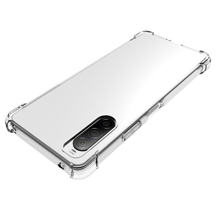 Soft TPU Slim Clear Non-Slip Protective Phone Case Cover for Sony Xperia 10 II