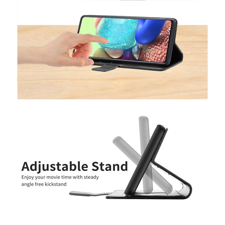 For Sony Xperia 1 III 5G Y-shaped Line Imprinting Shock-absorbed PU Leather Phone Wallet Shell Stand Cover - Black