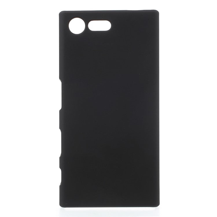 Rubberized Hard Plastic Case for Sony Xperia X Compact - Black