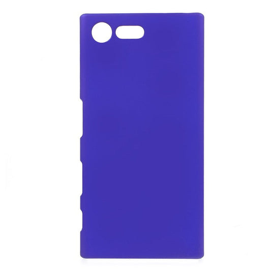 Rubberized Plastic Back Cover Case for Sony Xperia X Compact - Dark Blue