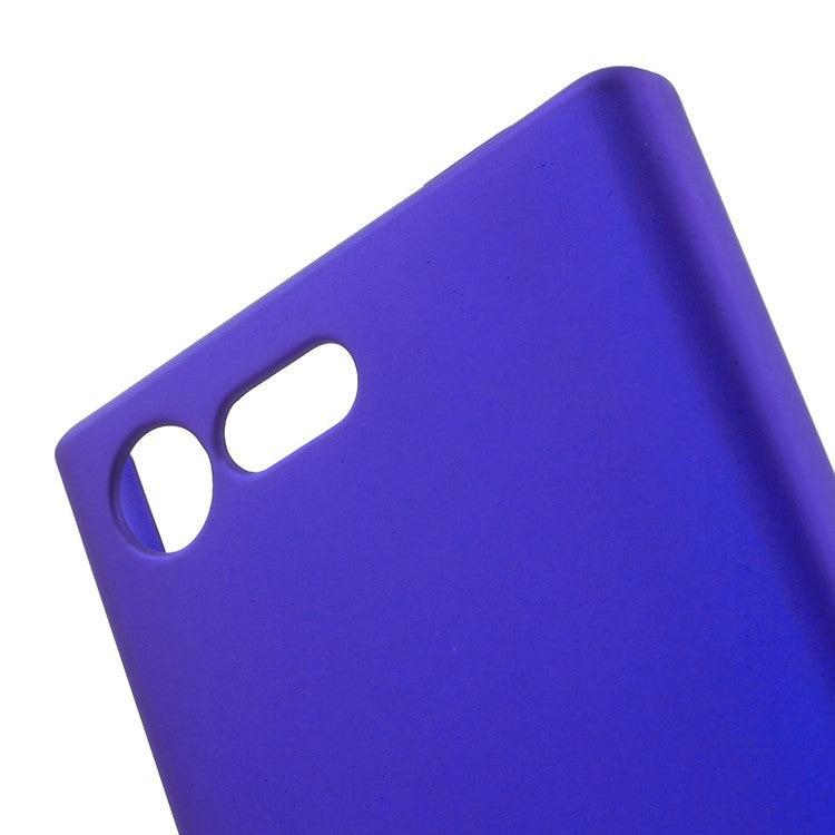 Rubberized Plastic Back Cover Case for Sony Xperia X Compact - Dark Blue