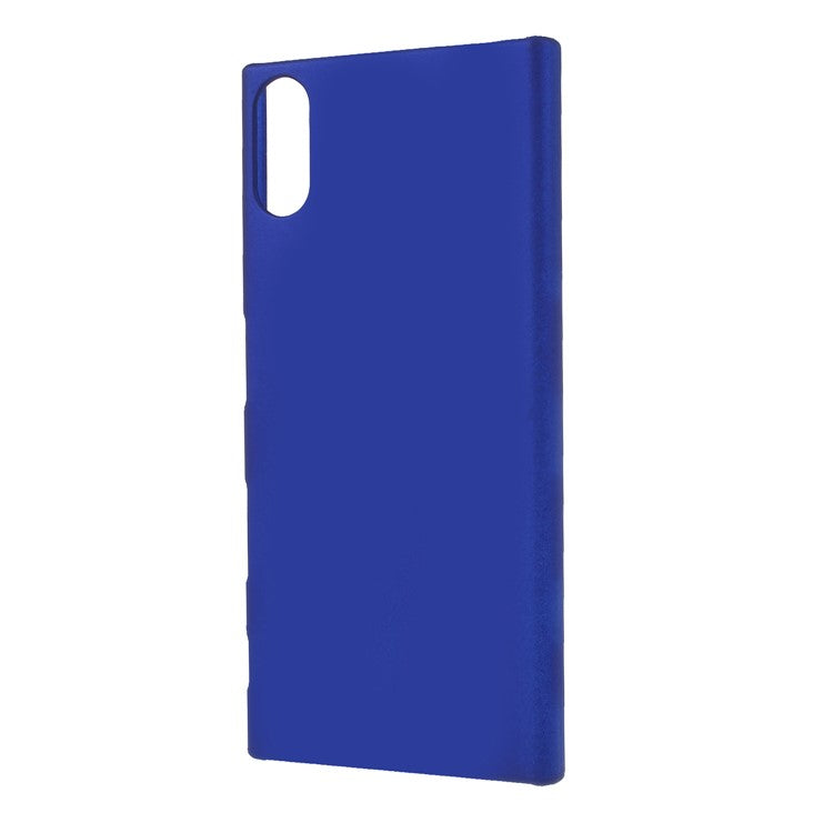 Rubberized Plastic Shield Cover for Sony Xperia XZs / XZ - Dark Blue