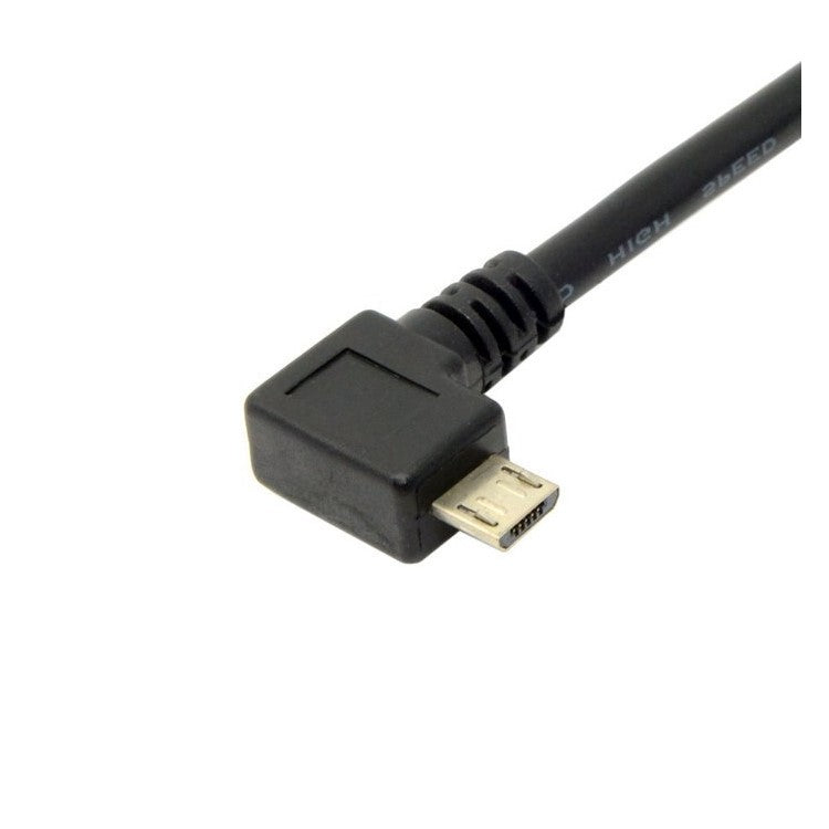 1.5m Left Angled Micro USB 5pin Male to USB Port Sync Charging Cable for Samsung Sony Huawei