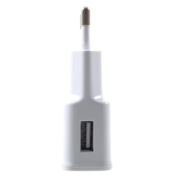 5V 2.1A Wall Charger Travel AC Adapter + 1M USB Type-C Cable - White / EU Plug