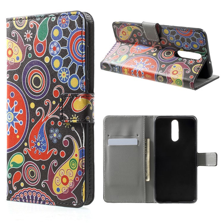 For Huawei Mate 10 Lite / nova 2i / Maimang 6 Wallet PU Leather Stand Phone Case - Ancient Pattern