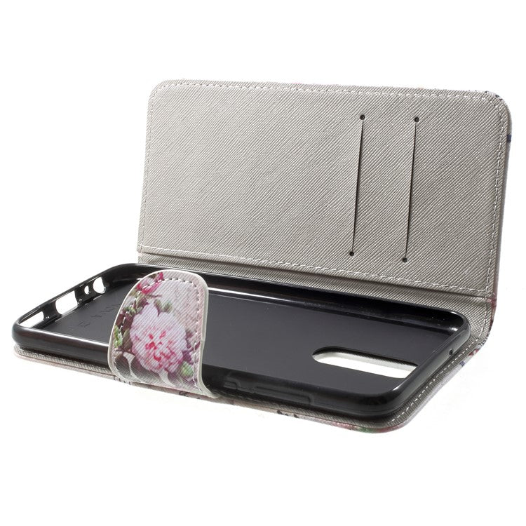 Pattern Printing Leather Card Holder Case for Huawei Mate 10 Lite / nova 2i / Maimang 6 / Honor 9i (India) - Eiffel Tower