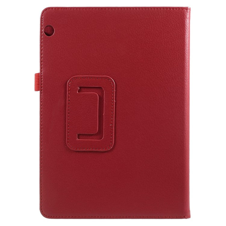 Foldable Stand PU Leather Card Slot Protective Case for Huawei MediaPad T3 10 inch - Red