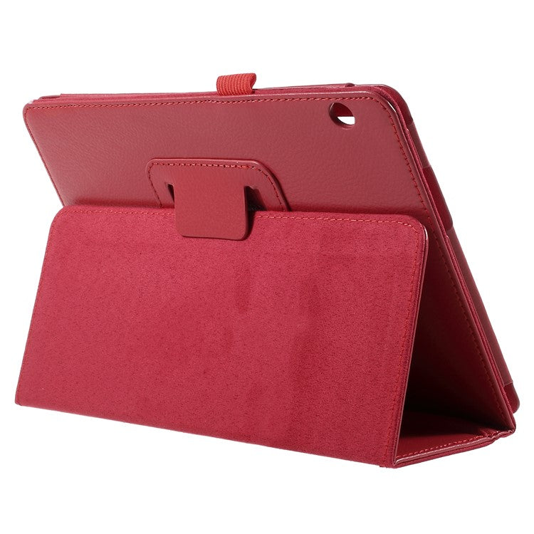 Foldable Stand PU Leather Card Slot Protective Case for Huawei MediaPad T3 10 inch - Red