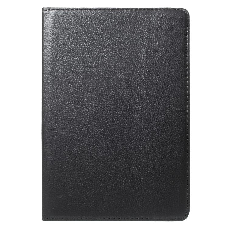 Litchi Grain Leather Protective Case with 360 Degrees Rotary Stand Hollow Design for Huawei MediaPad T3 10 - Black