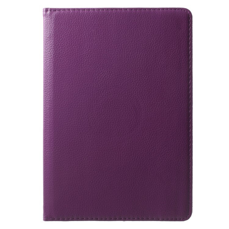 Litchi Grain Leather Protective Case with 360 Degrees Rotary Stand Hollow Design for Huawei MediaPad T3 10 - Purple