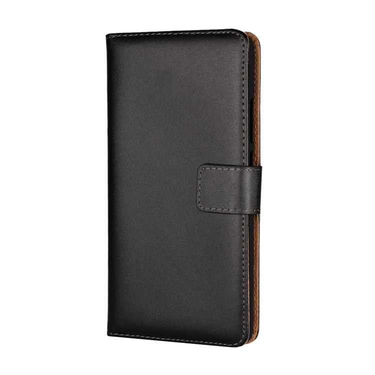 Crazy Horse Genuine Leather Magnetic Wallet Case for Huawei Mate 10 Pro - Black