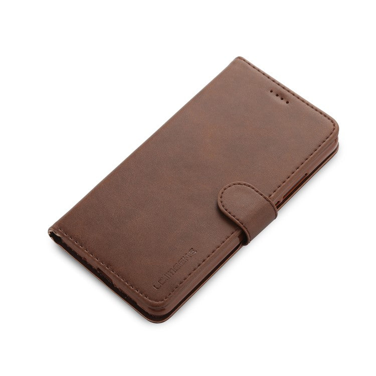 LC.IMEEKE Card Slots Leather Flip Stand Mobile Case Accessory for Huawei Mate 10 Pro - Coffee