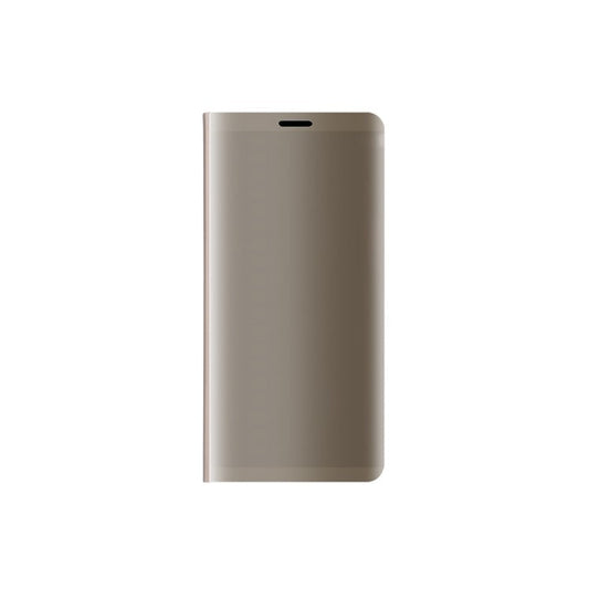 Plated Mirror Surface Leather Stand Cell Phone Casing for Huawei Mate 10 Pro - Gold