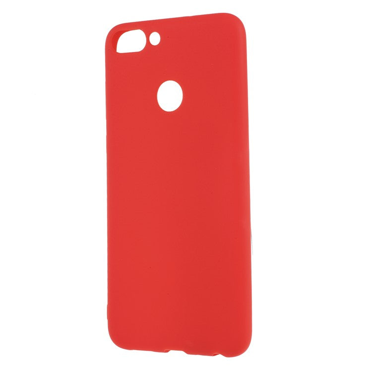Matte Anti-scratch TPU Phone Shell for Huawei P Smart/Enjoy 7S - Red