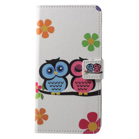 Pattern Printing Wallet Stand Leather Phone Case for Huawei P20 Pro - Owl Lover