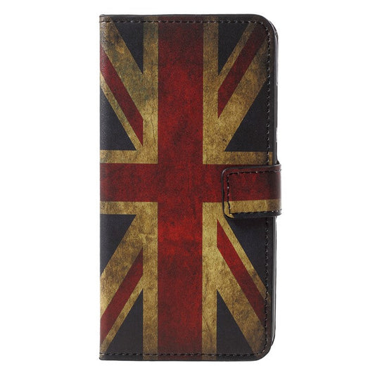 Pattern Printing Wallet Stand Leather Case Accessory for Huawei P20 - Vintage UK Flag