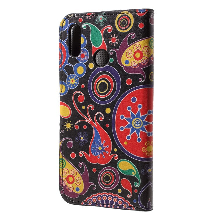 Pattern Printing Wallet Stand Leather Case for Huawei P20 Lite / Nova 3e - Paisley Flower