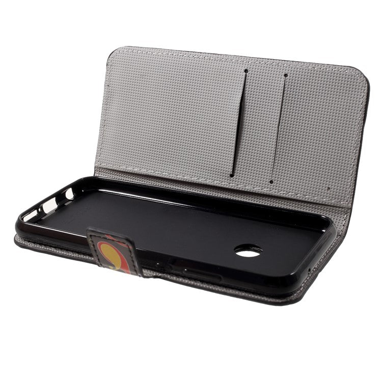 Pattern Printing Wallet Stand Leather Case for Huawei P20 Lite / Nova 3e - Paisley Flower