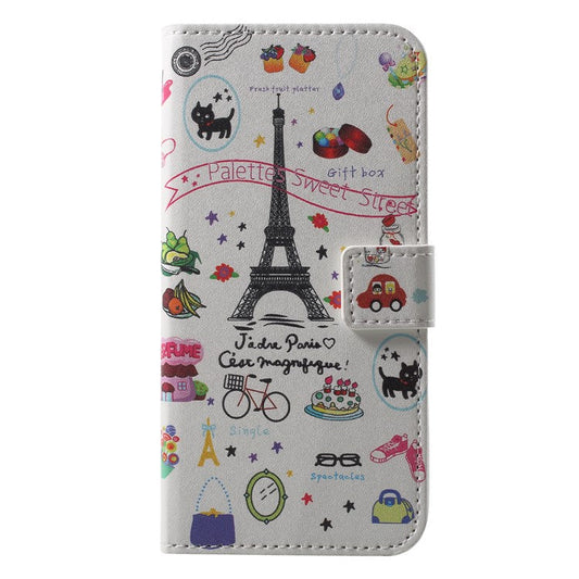 Pattern Printing Wallet Stand Leather Phone Cover for Huawei P20 Lite / Nova 3e - Palettes Sweet Street