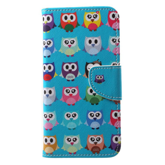 Pattern Printing Wallet Leather Protection Case for Huawei P20 Pro - Multiple Owls
