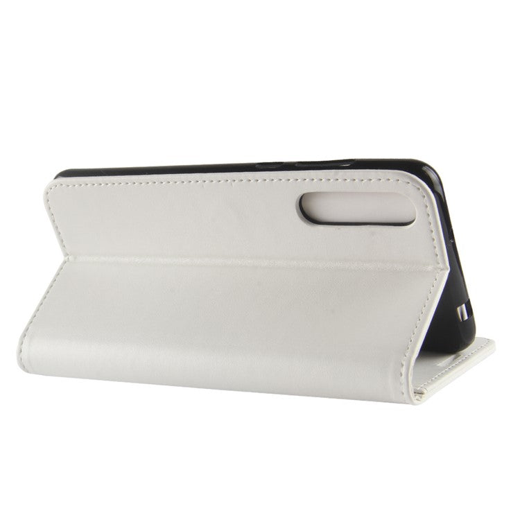 For Huawei P20 Pro Crazy Horse PU Leather Wallet Stand Cell Phone Case Cell Phone Accessories - White