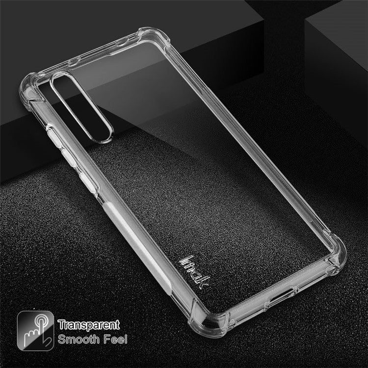 IMAK Skin Feel Anti-drop TPU Shell + Explosion-proof Screen Film for Huawei P20 Pro - Transparent