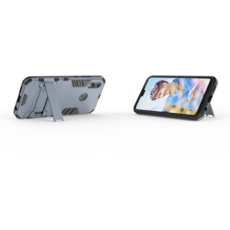 Cool Guard PC TPU Combo Phone Cover with Kickstand for Huawei P20 Lite / Nova 3e (China) - Dark Blue