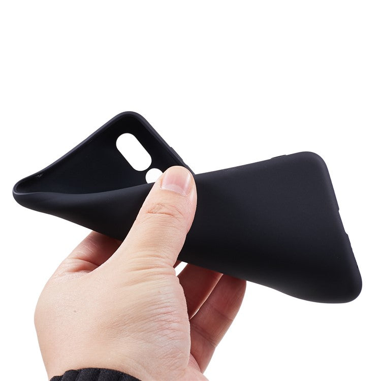 For Huawei P20 Pro Solid Color Matte Soft TPU Phone Case - Black
