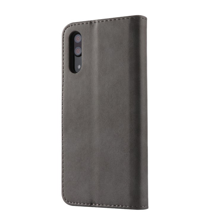 LC.IMEEKE Wallet Stand Leather Protective Flip Protective Case for Huawei P20 - Grey