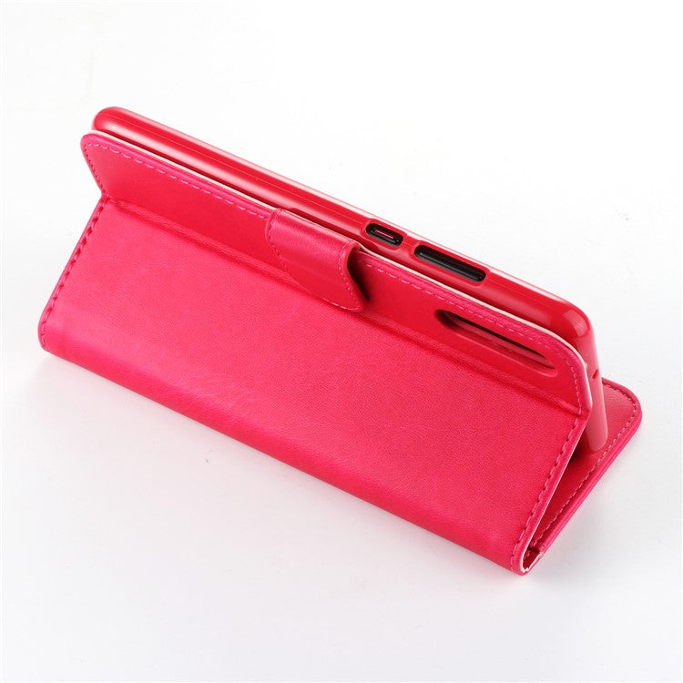 LC.IMEEKE Wallet Stand Leather Phone Cover for Huawei P20 - Rose