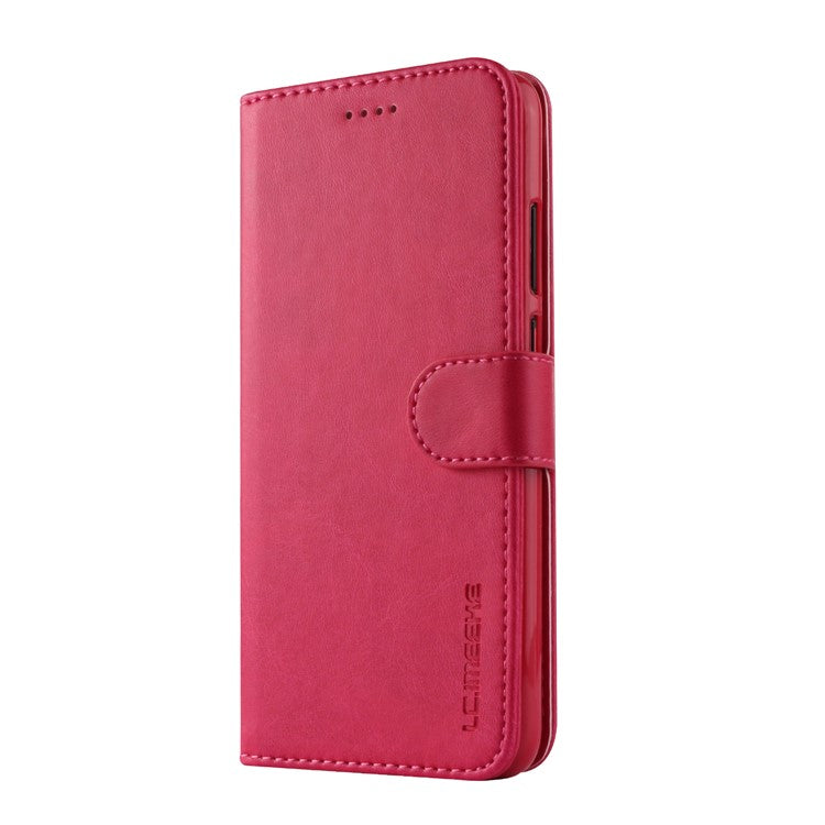 LC.IMEEKE Wallet Stand Leather Phone Cover for Huawei P20 - Rose