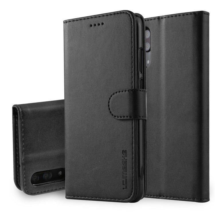 LC.IMEEKE Wallet Leather Stand Case for Huawei P20 Pro Dual Sided Magnetic Clasp Cover Case - Black