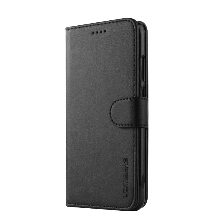LC.IMEEKE Wallet Leather Stand Case for Huawei P20 Pro Dual Sided Magnetic Clasp Cover Case - Black
