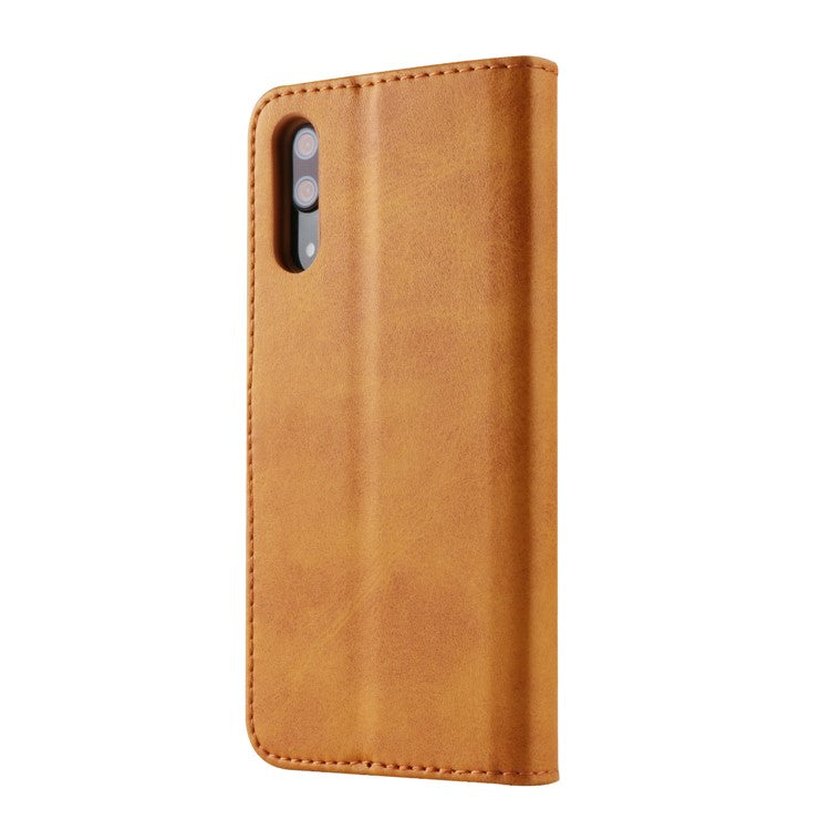 LC.IMEEKE Wallet Leather Cover with Stand for Huawei P20 Pro Dual Sided Magnetic Clasp Cover Case - Brown