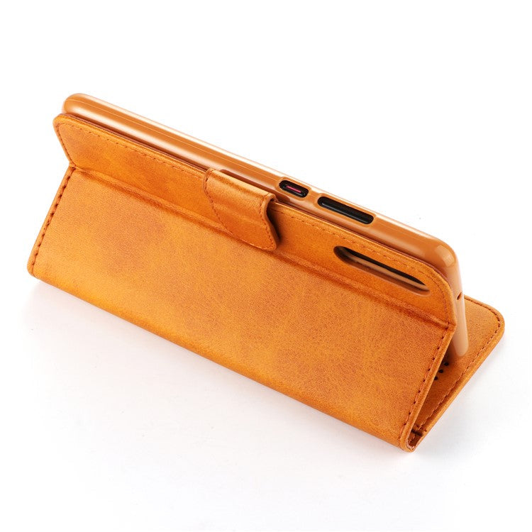 LC.IMEEKE Wallet Leather Cover with Stand for Huawei P20 Pro Dual Sided Magnetic Clasp Cover Case - Brown