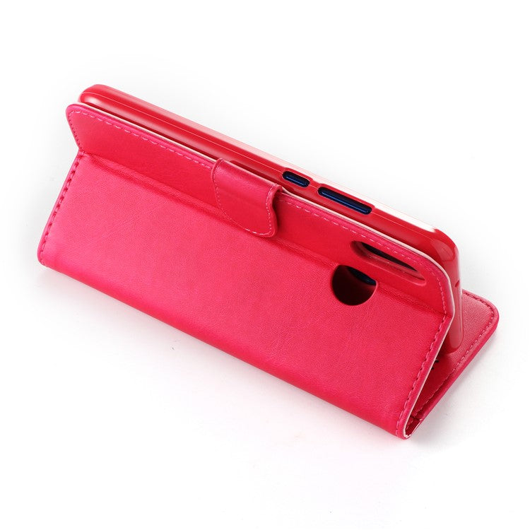 LC.IMEEKE Leather Mobile Phone Case for Huawei P20 Lite/Nova 3e with Reversible Magnetic Clasp Wallet Stand Functions  - Rose