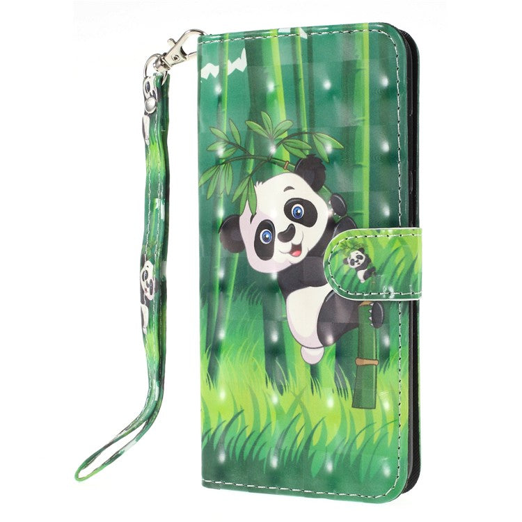 Pattern Printing Leather Wallet Shell Case for Huawei Y6 (2018)/Honor 7A (without Fingerprint Sensor) - Panda Pattern