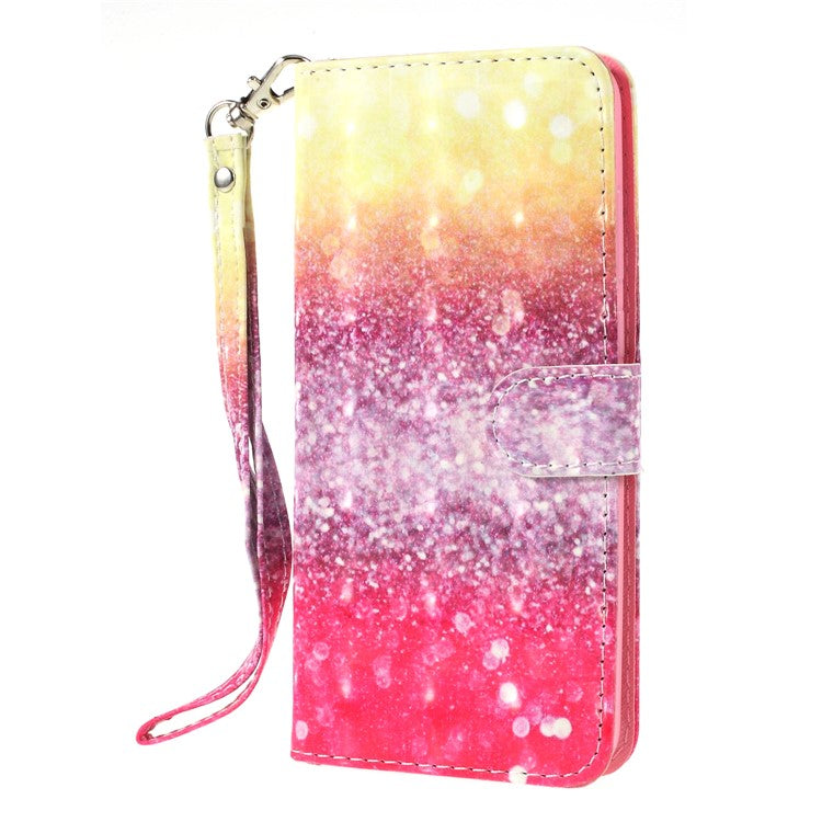 Pattern Printing Wallet Leather Stand Cover for Huawei Y6 (2018)/Honor 7A (without Fingerprint Sensor) - Colorized Pattern